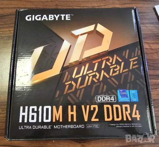 Gigabyte H610m v2 ddr4 lga1700 дъно за компютър Intel 12 13 14th, снимка 3 - Дънни платки - 47327143