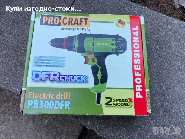 Електрически винтоверт PROCRAFT PB300DFR, 1/4", 300 W, 40 Nm, снимка 3 - Друга електроника - 45718803