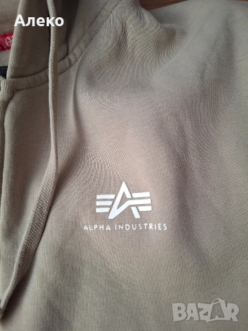 Alpha Industries мъжки Суичър L размер. , снимка 11 - Спортни дрехи, екипи - 53802131