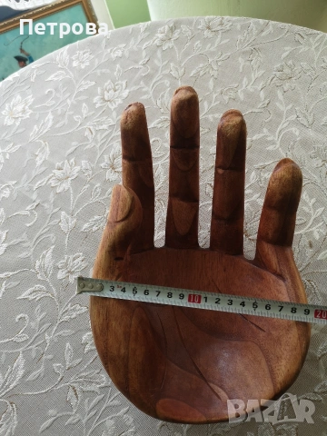 дърворезба - ръка, снимка 4 - Антикварни и старинни предмети - 54291794