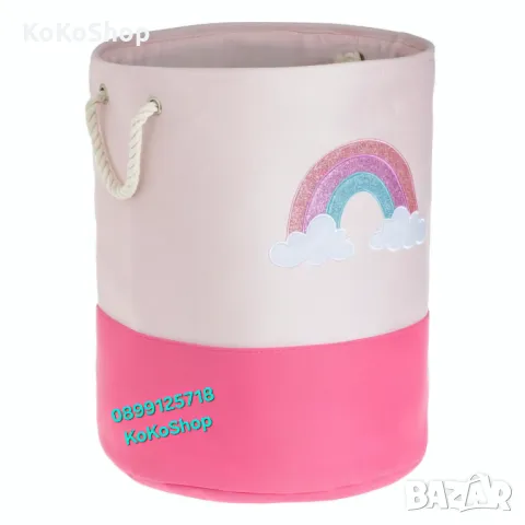Кош за играчки-Ø40x50 см./кош за играчки/органайзер за играчки, снимка 2 - Други - 50071113