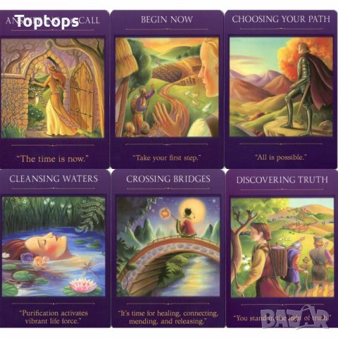 Оракул таро карти:  Sacred Traveler Oracle & Gateway Oracle & Sacred Forest, снимка 15 - Други игри - 36812526