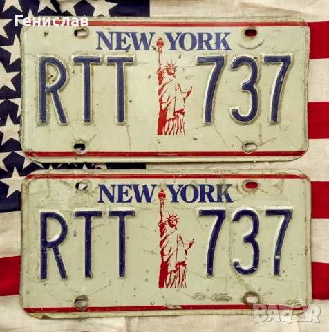 Американски Регистрационни Номера Табели USA Комплект ЧИФТ, снимка 10 - Колекции - 53512051
