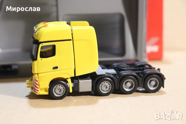 HERPA H0 1/87 MERCEDES ACTROS ВЛЕКАЧ КАМИОН ТИР МОДЕЛ ТЕЖКОТОВАРЕН ТРАНСПОРТ, снимка 3 - Колекции - 50909852