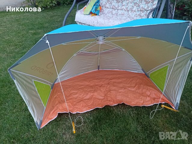 Плажна палатка за защита от слънце и вятър., снимка 2 - Палатки - 46124577