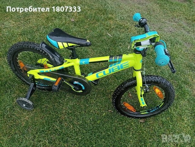 Детски алуминиев велосипед Cube 16", снимка 2 - Детски велосипеди, триколки и коли - 53473235