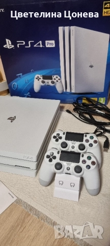 Playstation 4 Pro 1TB + 2 джойстика със станция + 3 игри, снимка 5 - PlayStation конзоли - 52367762