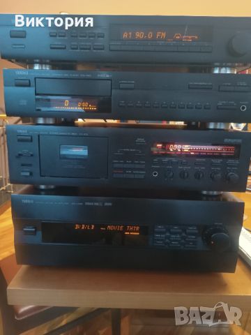 Yamaha amplifier/усилвател, cassette deck, cd player и тунер