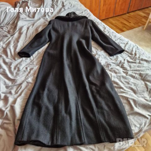 Зимно дамско палто черно, снимка 2 - Палта, манта - 45093642