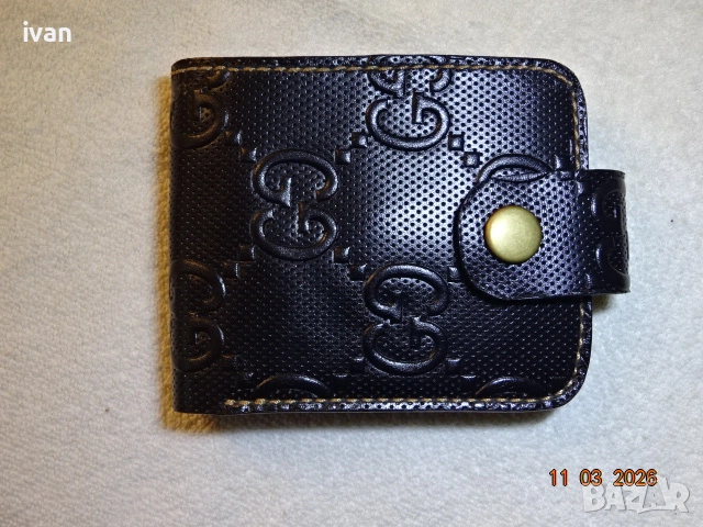 мъжки портфейл от естествена кожа /ръчна изработка/