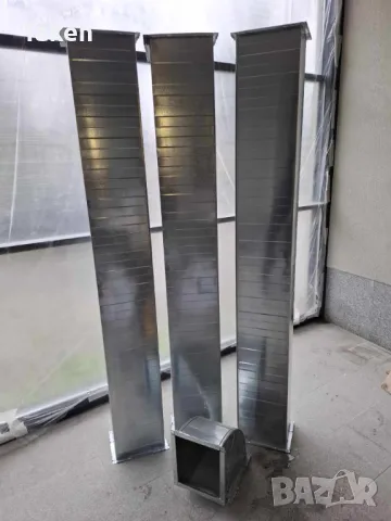 3 бр. правоъгълни въздуховоди с коляно