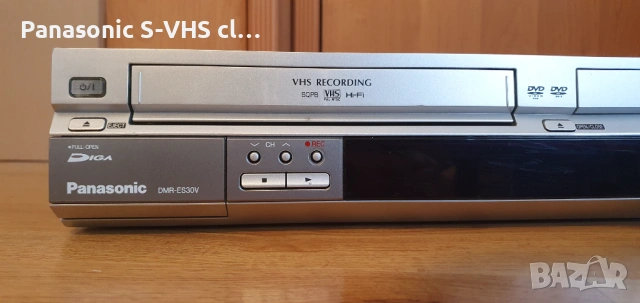 Panasonic DMR-ES30VEBS VHS-DVD recorder, снимка 3 - Плейъри, домашно кино, прожектори - 53655069
