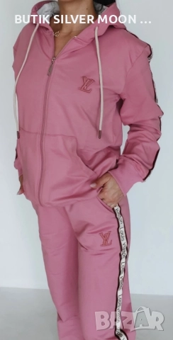 Дамски Памучни Екипи - лого Бродирано 💫 Louis VUITTON , снимка 3 - Комплекти - 51882504