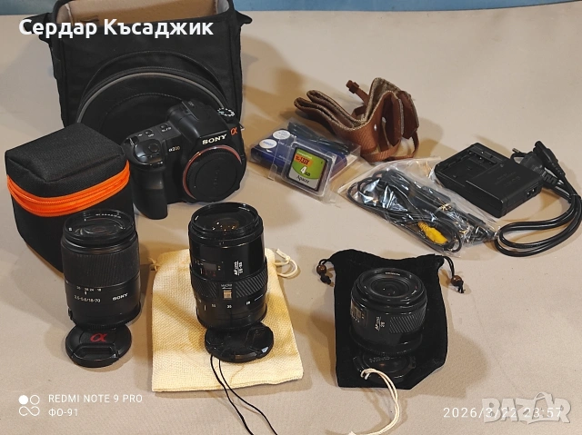 SONY a-200 с обектив Minolta 28/2,8, снимка 8 - Фотоапарати - 47476206