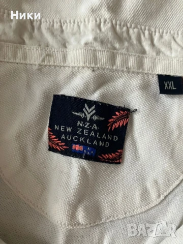 Бяла тениска с яка, снимка 2 - Тениски - 51140671