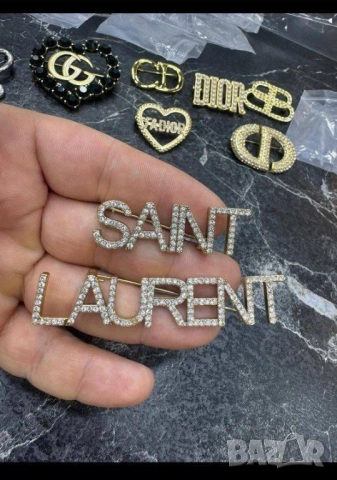 брошки christian dior ysl saint laurent , снимка 2 - Други - 51980328