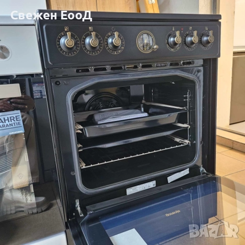 черна ретро печка GORENJE - 60 см., снимка 6 - Печки, фурни - 52570609