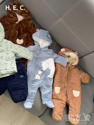 Зимен гащеризон за бебе C&A 62 размер , снимка 3 - Бебешки гащеризони - 53416849
