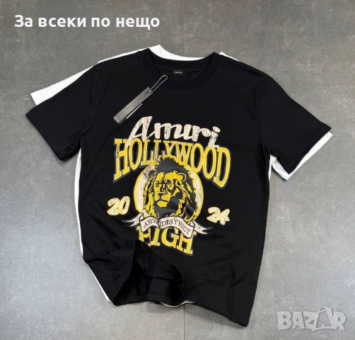 Amiri Мъжка Черна Тениска👕Мъжка Блуза С Къс Ръкав В Черен Цвят Код Mens P.155