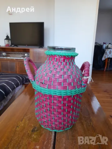 Стар плетен буркан #3