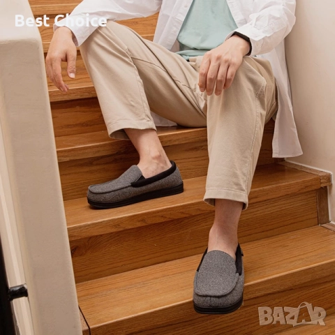 Мъжки чехли / мокасини LongBay от мемори пяна