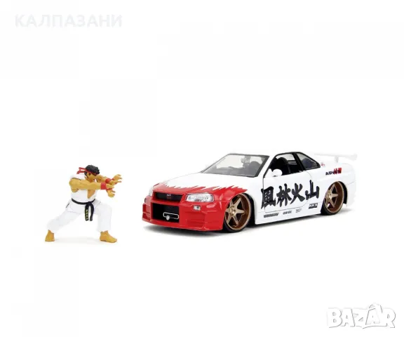 Street Fighter Nissan Skyline GTR 1:24 253255071, снимка 2 - Коли, камиони, мотори, писти - 49057742