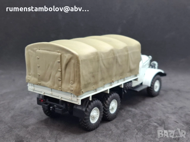 Зил 157К, бордови с тента, Авто история, 1:43, нов, снимка 2 - Колекции - 53778869