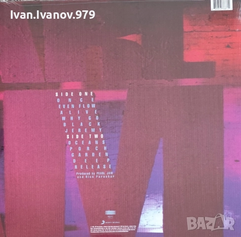 Vinyl (Pearl Jam - Ten), снимка 2 - Грамофонни плочи - 52018169