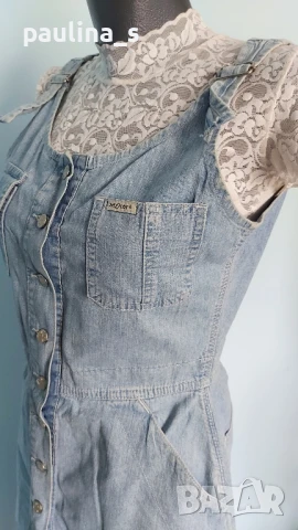 Два броя / Винтидж дънков марков сукман "Olympia" и "Motor jeans" , снимка 16 - Сукмани - 51299718