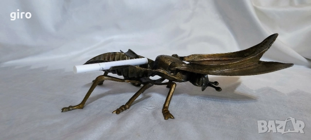 Голяма антикварна бронзова муха , снимка 11 - Антикварни и старинни предмети - 52535681