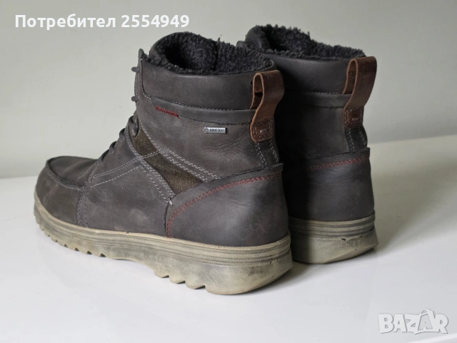 Ecco кожени боти 46 номер, снимка 6 - Мъжки ботуши - 54029078