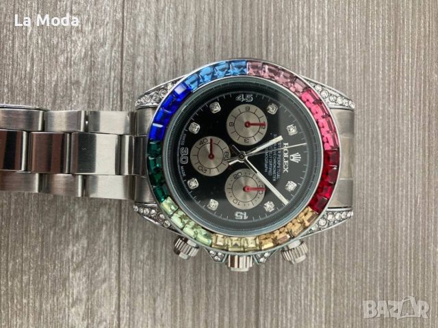 Часовник Rolex Rainbow Dayton сив реплика, снимка 3 - Мъжки - 45943532