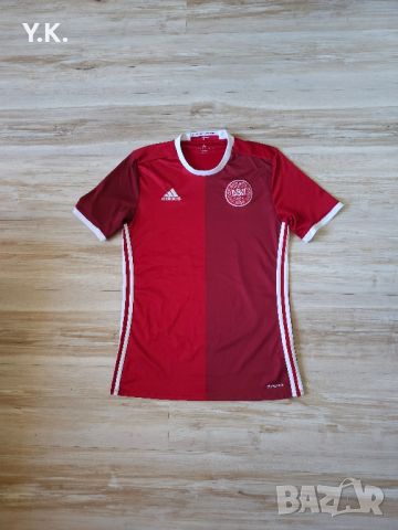 Оригинална мъжка тениска Adidas Climacool x Denmark National Football Team / Season 16 (Home), снимка 1 - Тениски - 46532356