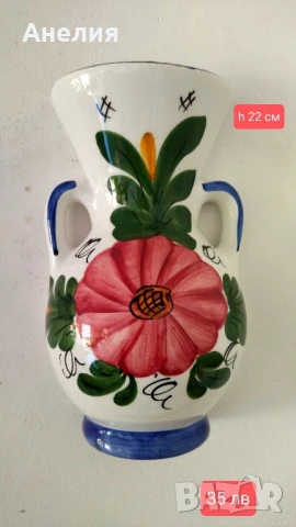 Две вази еднакъв стил, снимка 4 - Вази - 51177962