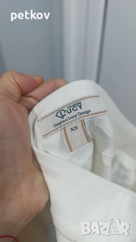 Бял панталон Lucy Fashion, XS, снимка 6 - Панталони - 52110597