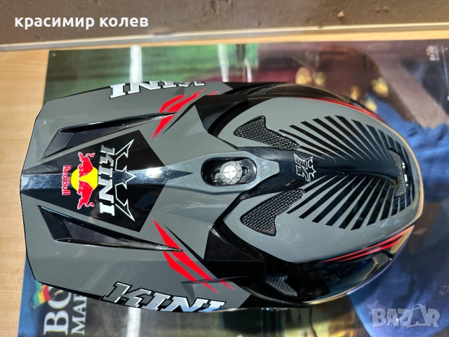 кросова каска "HELMET KINI RED BUL"/L/, снимка 3 - Други спортове - 52729857
