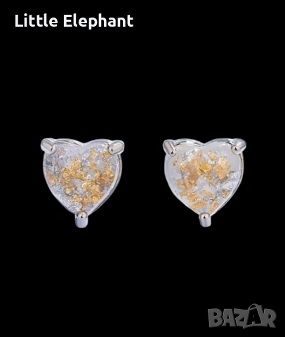 Pre order 💖 Вълшебни Обеци-Сърца: Златни Сълзи и Сребърен Прах 💖/нови