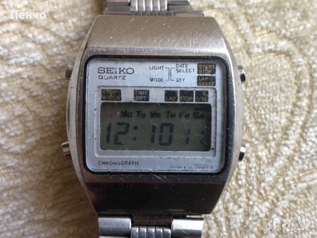 ретро LCD "SEIKO" CHRONOGRAPH - A129 - 5000 - JAPAN - 1970/78г., снимка 3 - Антикварни и старинни предмети - 46005866