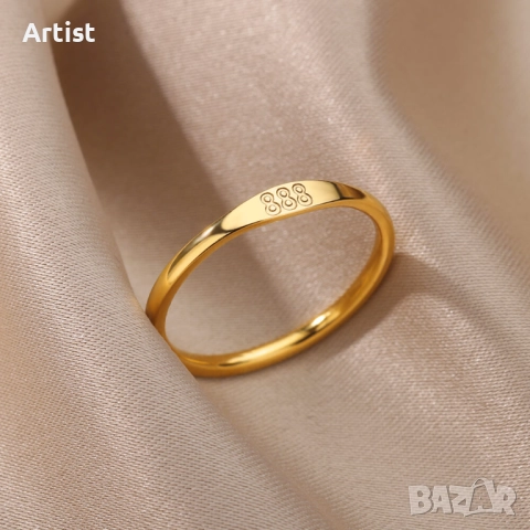 Пръстени от хипоалергенна стомана, снимка 2 - Пръстени - 52965275