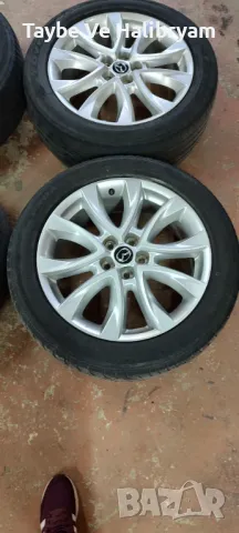 Mazda 19 цола 5x114,3 оригинални лети джанти, снимка 2 - Гуми и джанти - 48566785