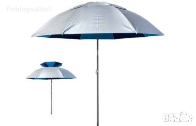 Водоустойчив чадър с тента и UV покритие 2.40мт OSAKO 2024г, снимка 5 - Такъми - 45337863