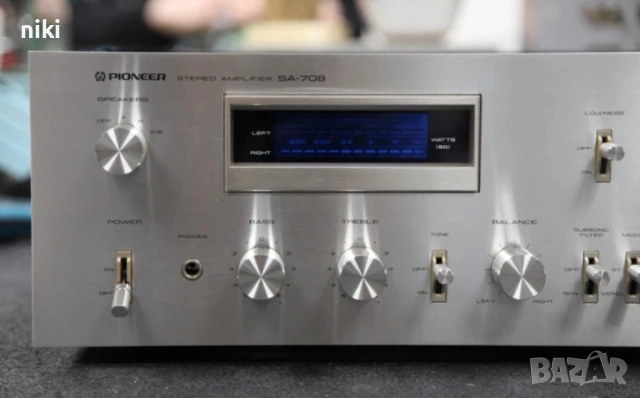 Pioneer SA-708 Blue Line Top model, снимка 5 - Ресийвъри, усилватели, смесителни пултове - 53761459