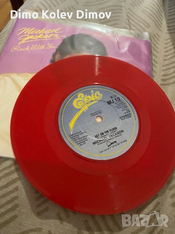 Michael Jackson “Rock with you” Red Vinyl. Rare!, снимка 3 - Грамофонни плочи - 52860215
