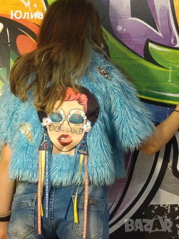 Уникат с косъм Djufka, снимка 5 - Якета - 51690844