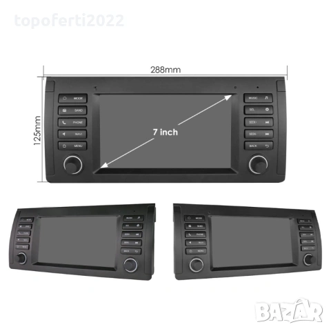 7-инчова мултимедия за BMW 5 Series E39 (1996–2002) – Android, снимка 2 - Аксесоари и консумативи - 53004381