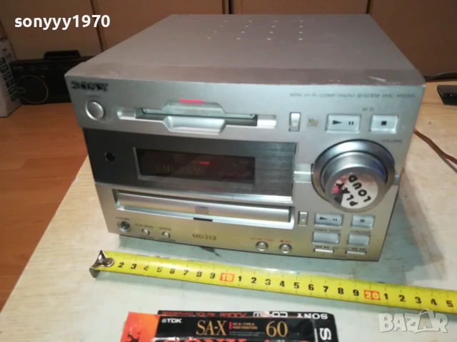 SONY HCD MD-313 MINIDISC/CD RECEIVER-ВНОС SWISS 1708251152, снимка 4 - Ресийвъри, усилватели, смесителни пултове - 51390905