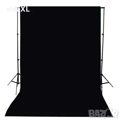 vidaXL Фотографски фон, памук, черен, 300х300 см（SKU:190003）, снимка 4 - Други - 48672791