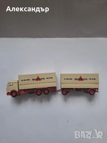 Ретро камионче Mercedes-Benz Apollinaris Herpa H0 1:87., снимка 4 - Колекции - 51058915