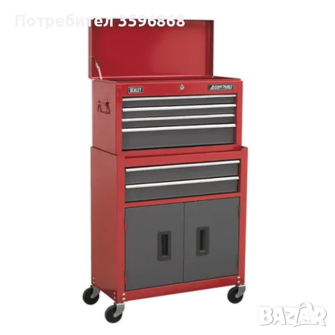 Подвижен шкаф за инструменти Sealey AP2200BB , 600 x 260 x 340 мм, снимка 1 - Други инструменти - 48678310