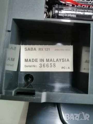 Радиоприемник SABA RX121, снимка 8 - Радиокасетофони, транзистори - 53730055